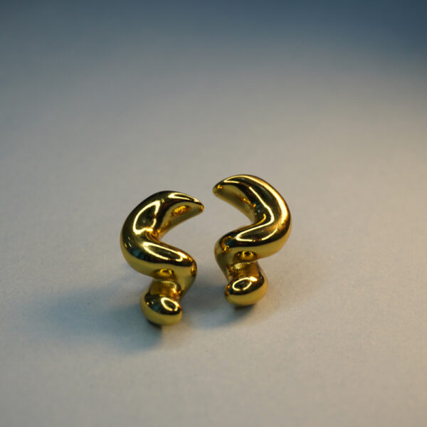 Golden Pasta Earring