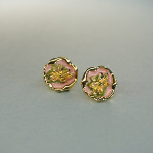 Golden Resin Earring #5