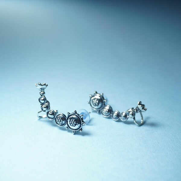 Oxidised Kutchi Earring