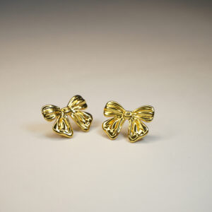 Golden Italian Bow #1 Earring