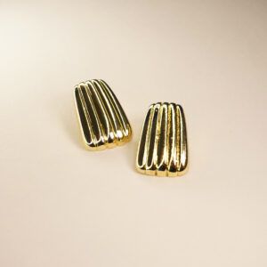 Golden Biscoff Earring