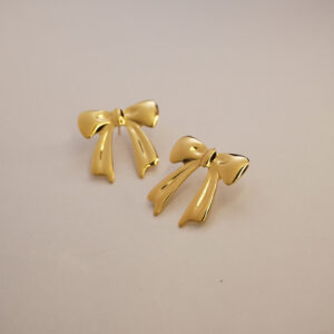 Golden French Bow #1 Earring