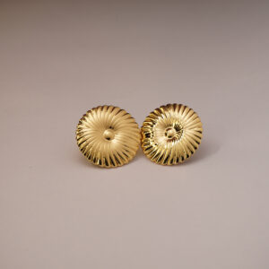 Golden Pinwheel Earring