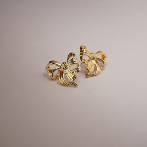 Golden Roman Bow #1 Earring