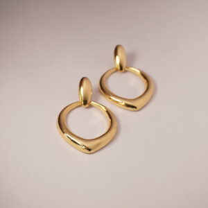 Golden Double Hoop #1 Earring