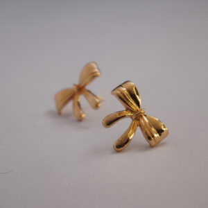 Golden Italian Bow #2 Earring