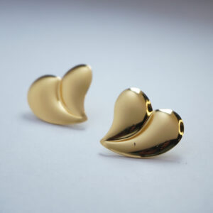 Golden String Heart Earring