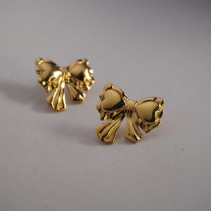 Golden Roman Bow #2 Earring