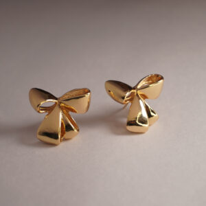 Golden Roman Bow #3 Earring