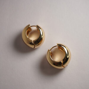 Golden Single Hoop #1 Earring