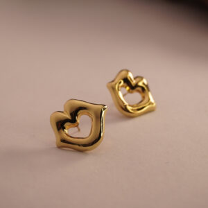 Golden French Kiss Earring