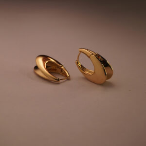 Golden Single Hoop #2 Earring