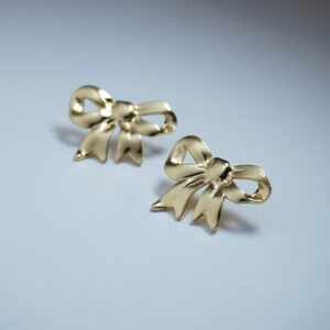 Golden French Bow #3 Earring