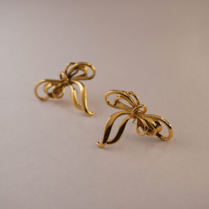 Golden Roman Bow #4 Earring