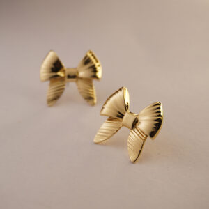 Golden French Bow #5 Earring