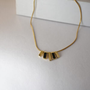 Golden Black Corporate Necklace