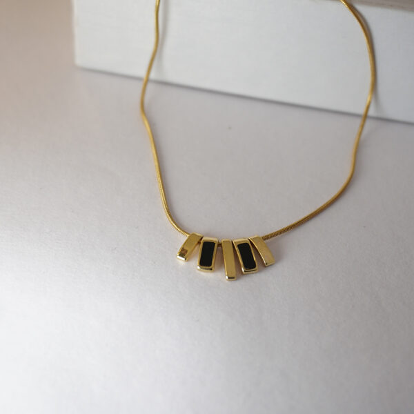 Golden Black Corporate Necklace