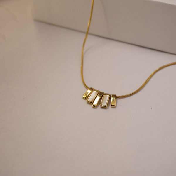 Golden White Corporate Necklace