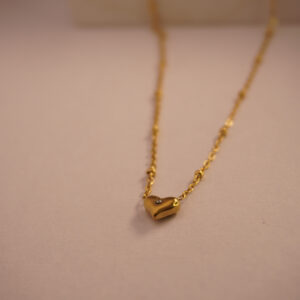 Golden Small Heart Necklace
