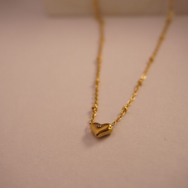 Golden Small Heart Necklace