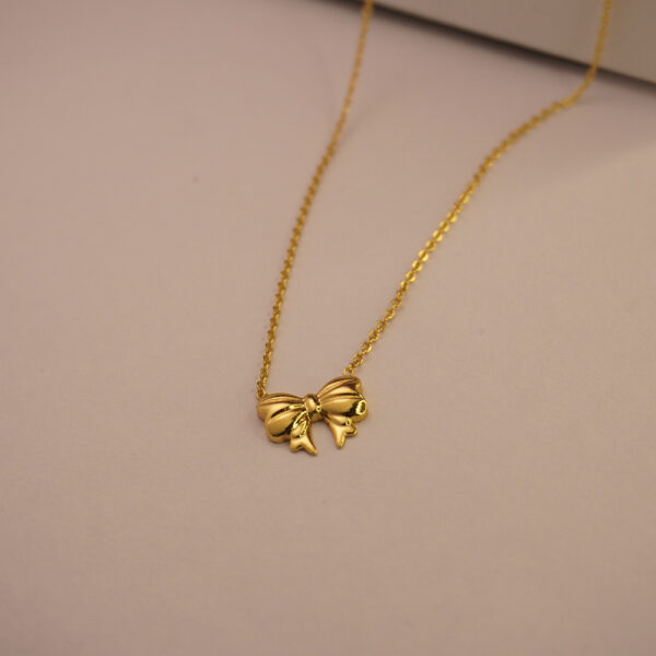 Golden Bow Necklace