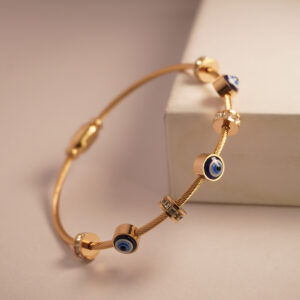 Rose Gold Evil Eye Bracelet