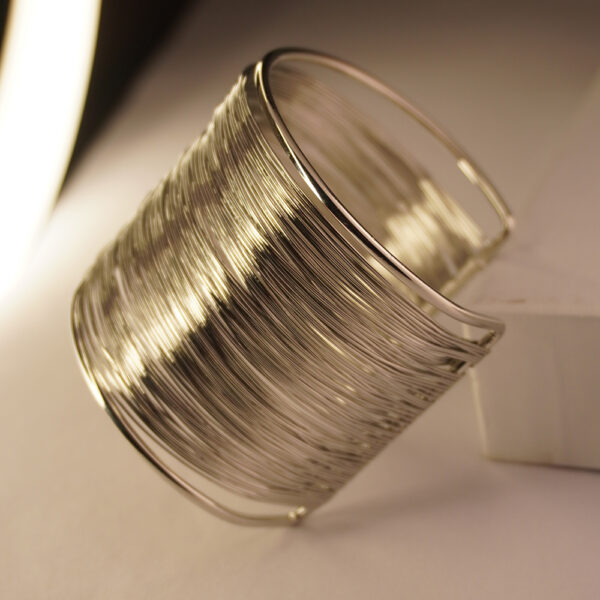 Silver Bangle Hand Cuff Bracelet