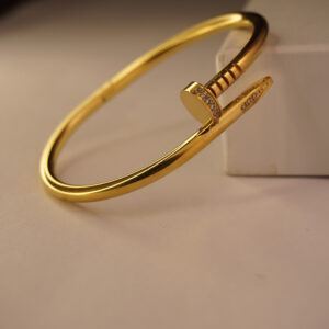 Luxury Golden Studded Nail Bracelet