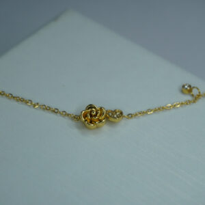Golden Rose Heart Bracelet