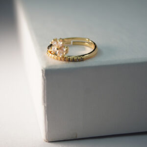 Golden AD Stone Ring #1
