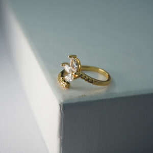 Golden AD Stone Ring #3