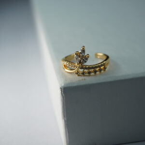 Golden AD Stone Ring #6