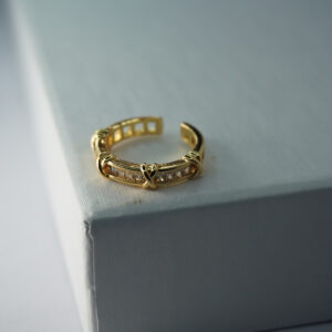 Golden AD Stone Ring #9
