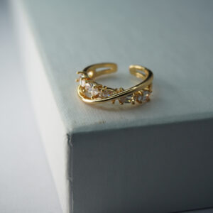 Golden AD Stone Ring #10
