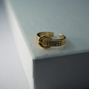 Golden AD Stone Ring #11