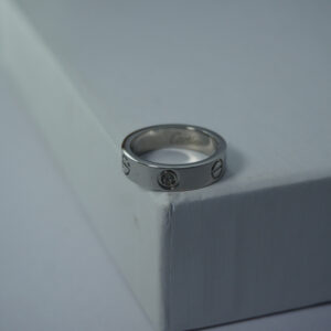 Luxury Dupe Silver Band Ring
