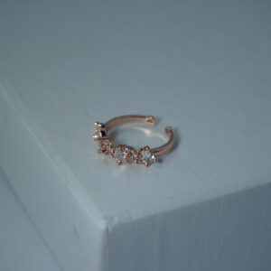 Rose Gold AD Stone Ring #13
