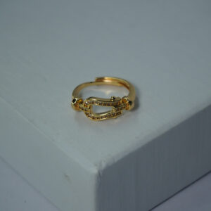 Golden AD Stone Ring #12