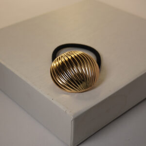 Golden Striped Ball Pony Cuff