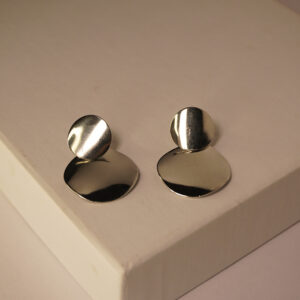 Silver Plate Hoop Earring