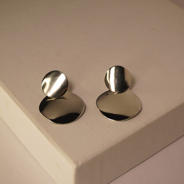 Silver Plate Hoop Earring
