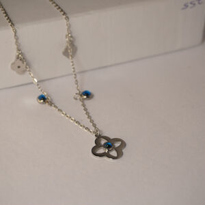 Silver Multicharm Evil Eye Necklace #1