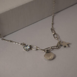 Silver Multicharm Necklace