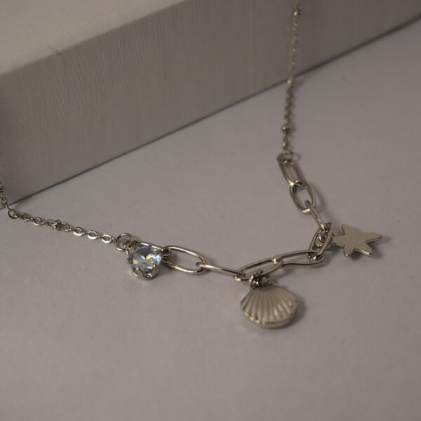 Silver Multicharm Necklace