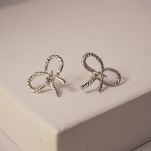 Silver Roman Bow #2 Earring