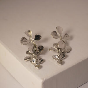 Silver Triple Flower #2 Earring