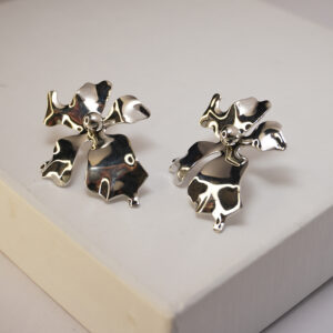 Silver Flower Pearl #3 Earring